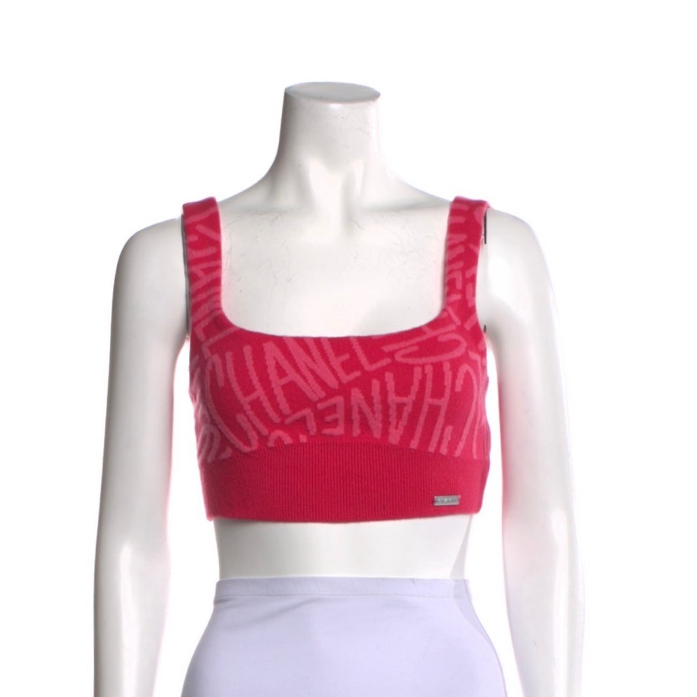 NWT Chanel Coco Logo Crop Top